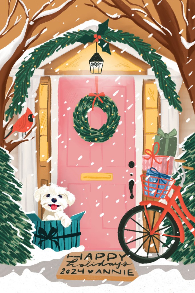 Lovepop greeting card illustration by Annie Fox Design